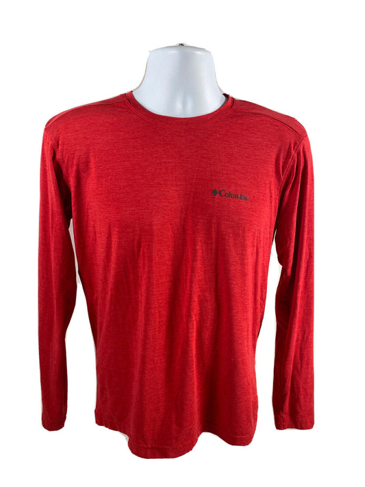 Columbia Men's Red Long Sleeve Athletic Shirt - XS