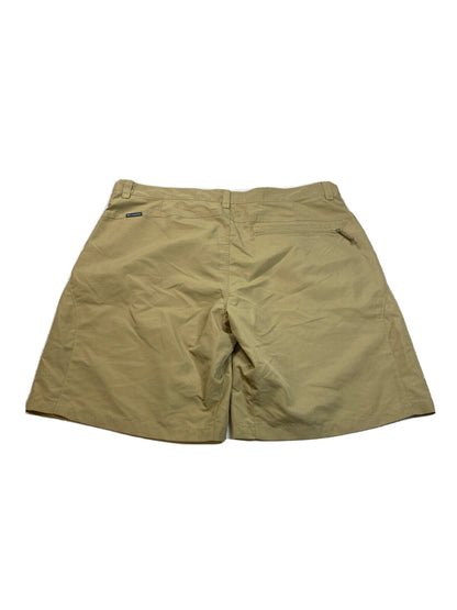 Columbia Pantalones cortos ligeros con frente plano beige para hombre - 40
