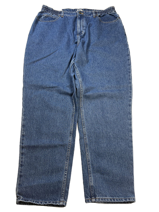 NEW L.L Bean Women's Medium Wash Original Fit Relaxed Jeans - 18