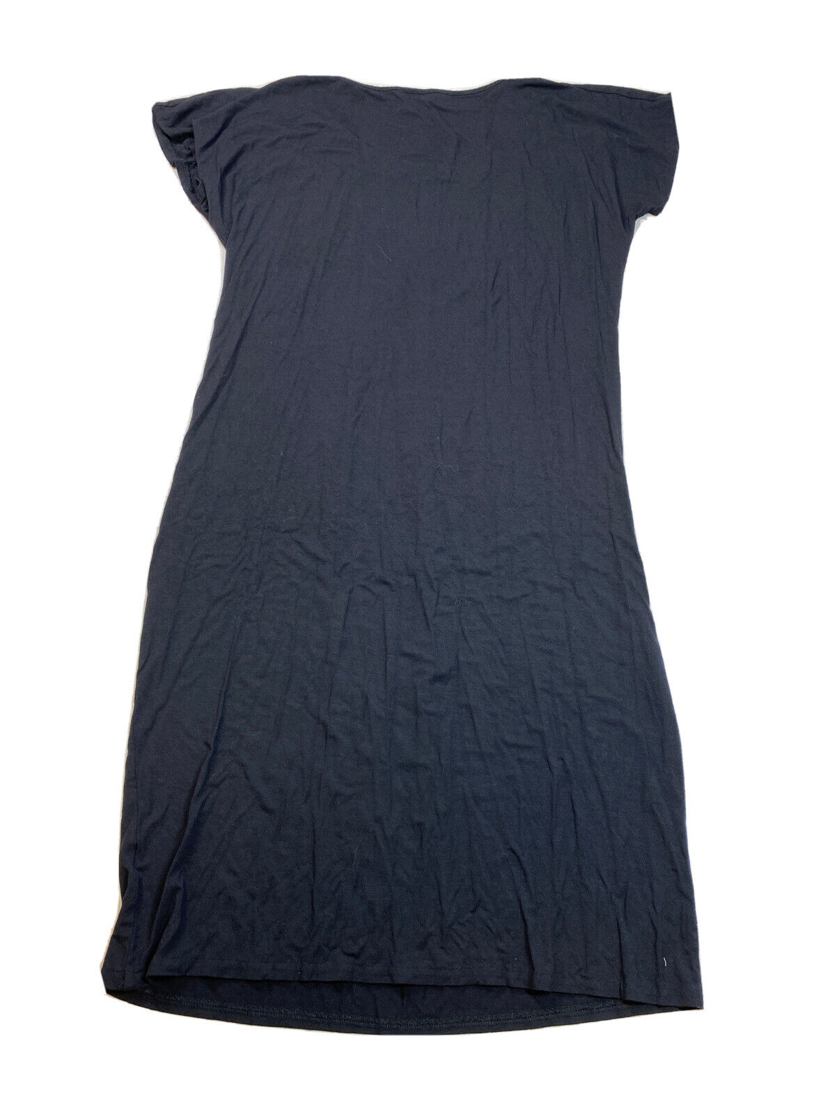 Talbots Women's Black Short Sleeve Pleated T-Shirt Dress - M Petite