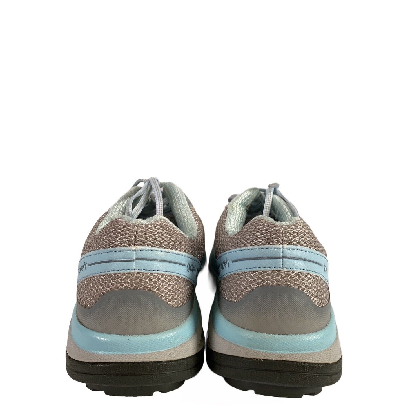 gdefy Women's Gray/Blue Gravity Defyer Lace Up Walking Sneakers - 10