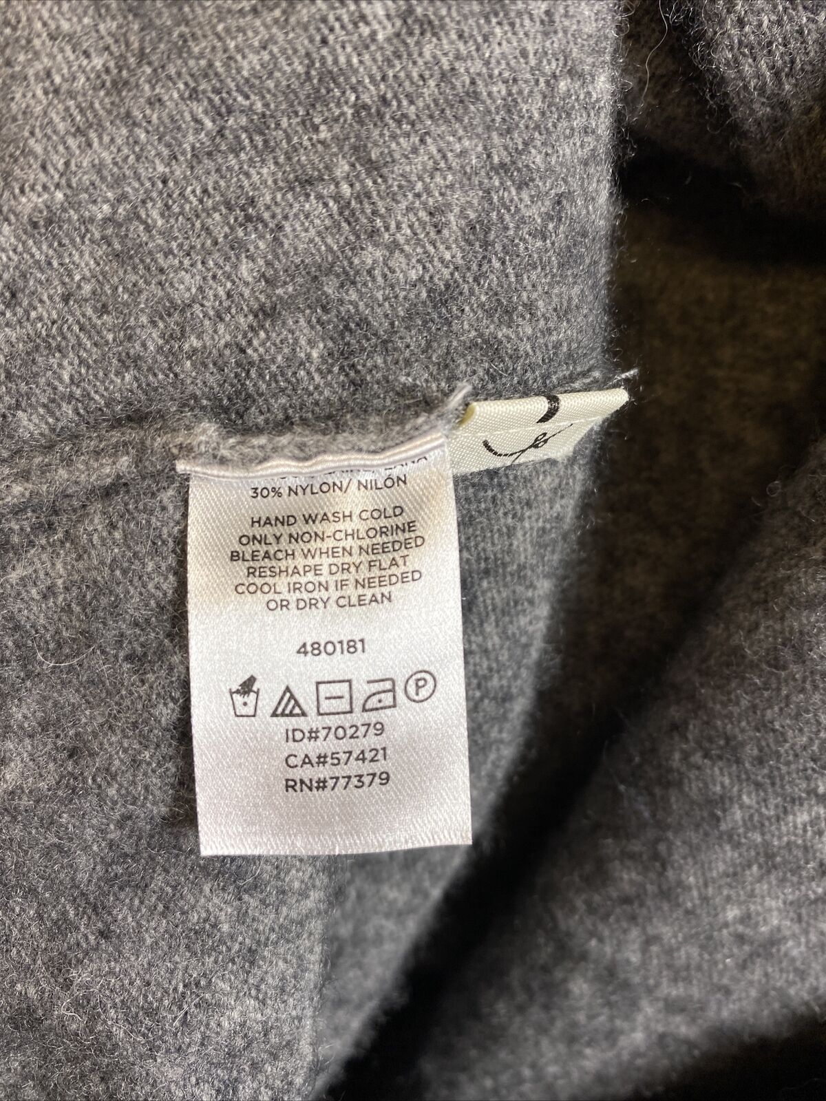 Ann Taylor Women's Gray Wool Blend Midi Button Up Cardigan Sweater - LP