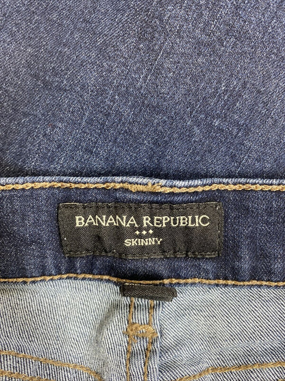 Banana Republic Vaqueros elásticos ajustados con lavado oscuro para mujer - 27/4