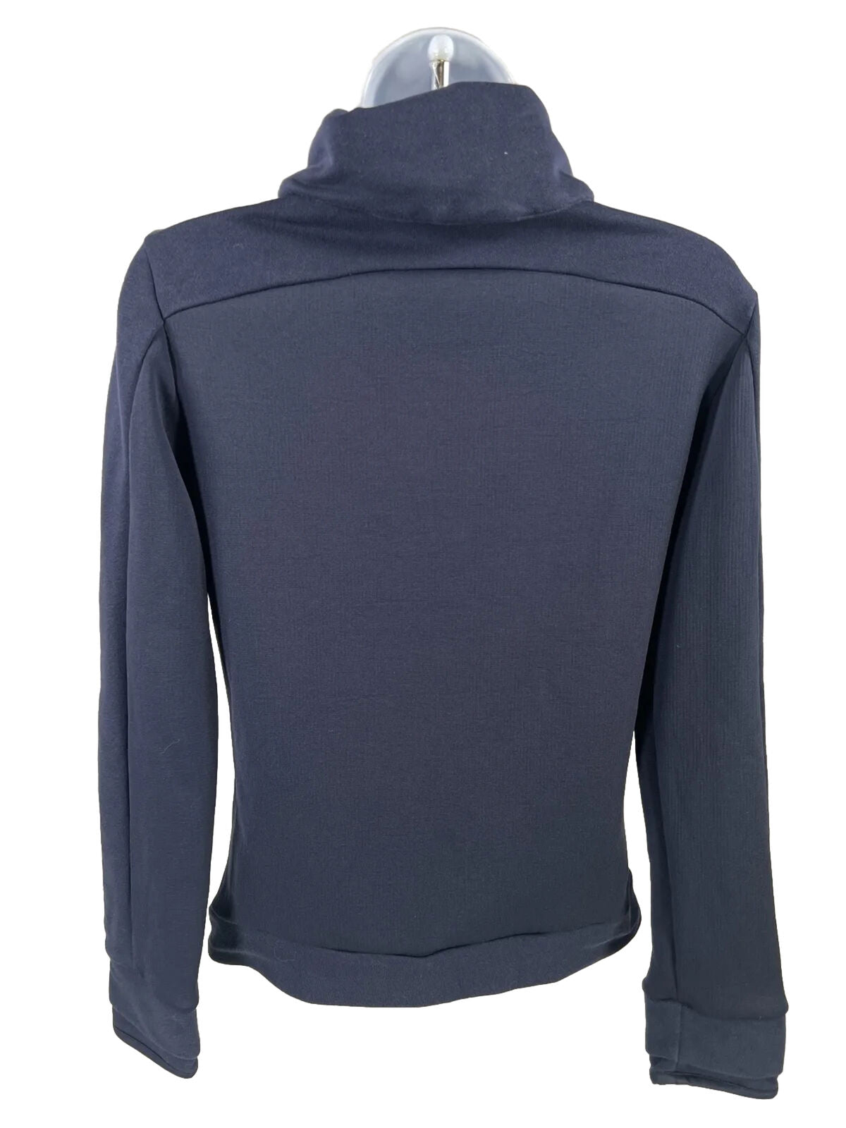 Adidas Women's Navy Blue Long Sleeve Full Zip Sweatshirt - XS