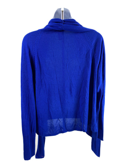 Chico's Women's Blue Long Sleeve Thin Knit Cardigan Sweater - 1 (US M)