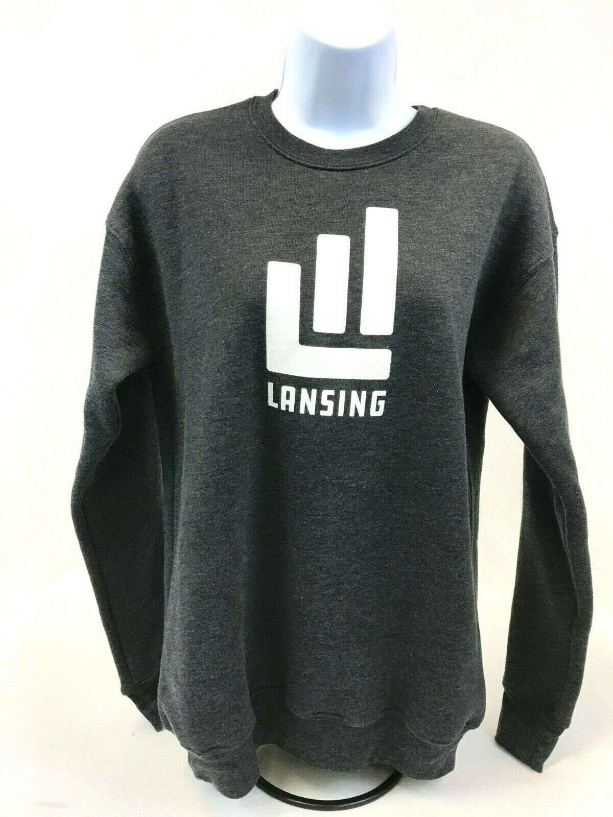 City of Lansing Official Branded - Unisex Gray Crew Sweatshirt - Bella Canvas