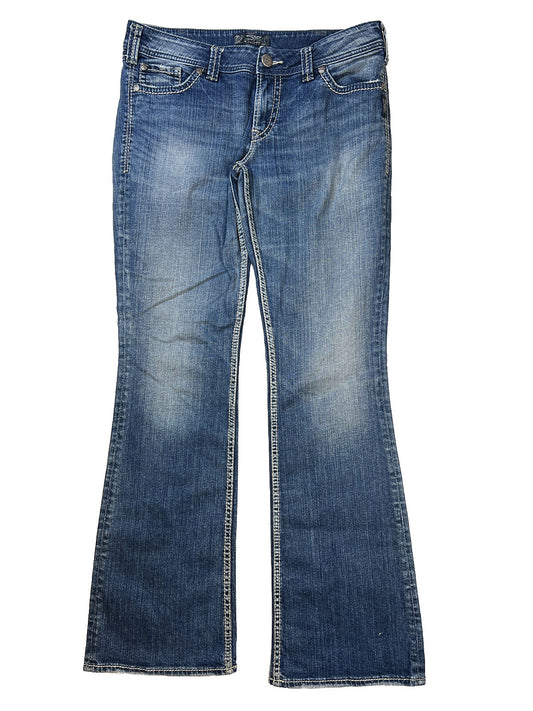 Silver Women's Medium Wash Suki Surplus Bootcut Denim Jeans - 32X34