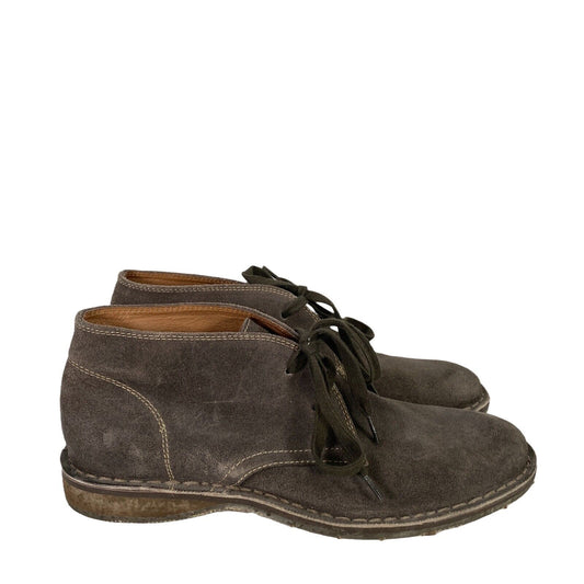 Aston Grey Men's Gray Suede Sahara Lace Up Ankle Chukka Boots - 9