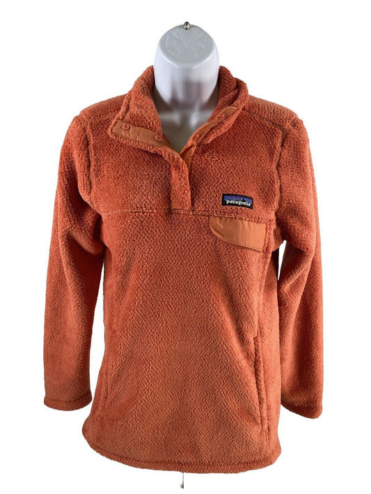 NEW Patagonia Women's Coral Pink Re-Tool Snap-T Fleece Pullover - XS