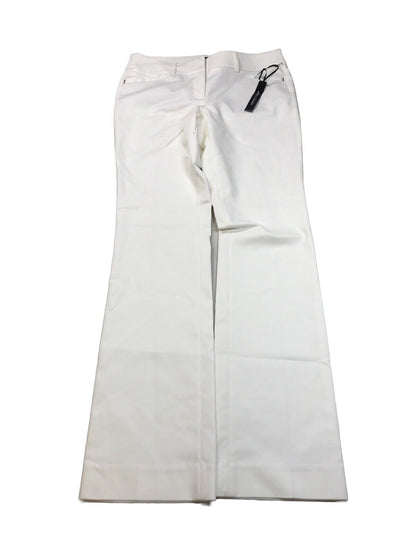 NEW White House Black Market Womens White Perfect Boot Cut Dress Pants-4R