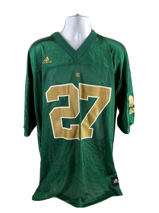 NEW Adidas Men's Green Notre Dame #27 Football Jersey - 2XL