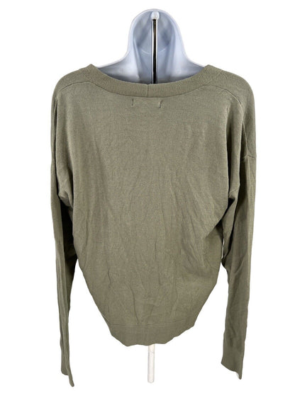 NEW Banana Republic Women's Green Long Sleeve Cardigan Sweater - M
