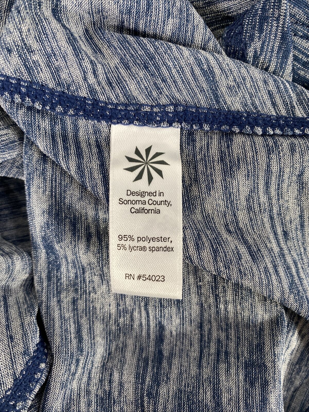 Athleta Camiseta deportiva sin mangas Utopia de malla azul para mujer - S