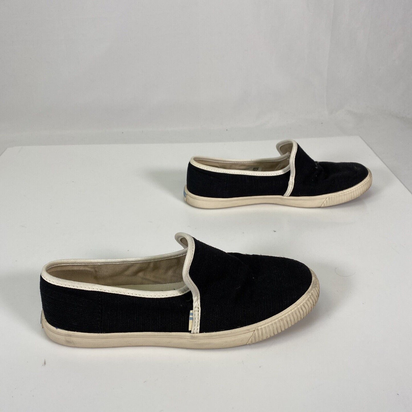 Toms Women's Black Casual Slip On Comfort Shoes Sz 6.5