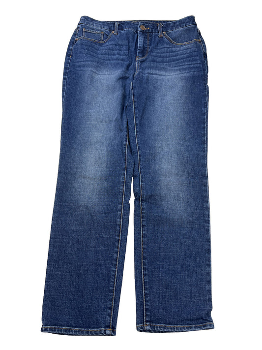Chico's Jeans tobilleros para novia adelgazantes con lavado oscuro para mujer - 0.5/US 6