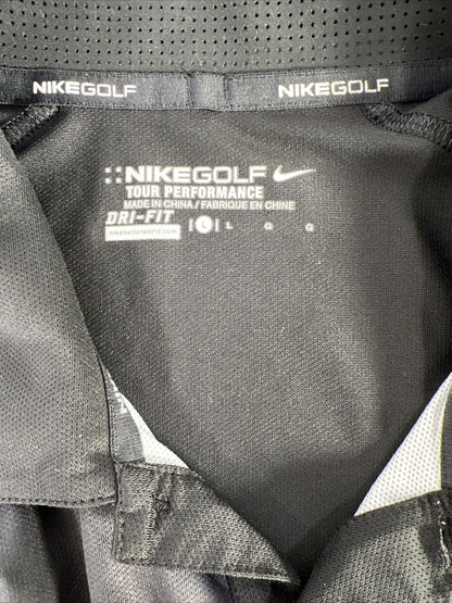 Polo Nike Golf Tour Performance Dri-Fit negro para hombre - L