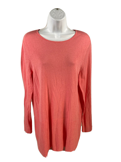 J.Jill Women's Pink Long Sleeve Thin Knit Sweater - S