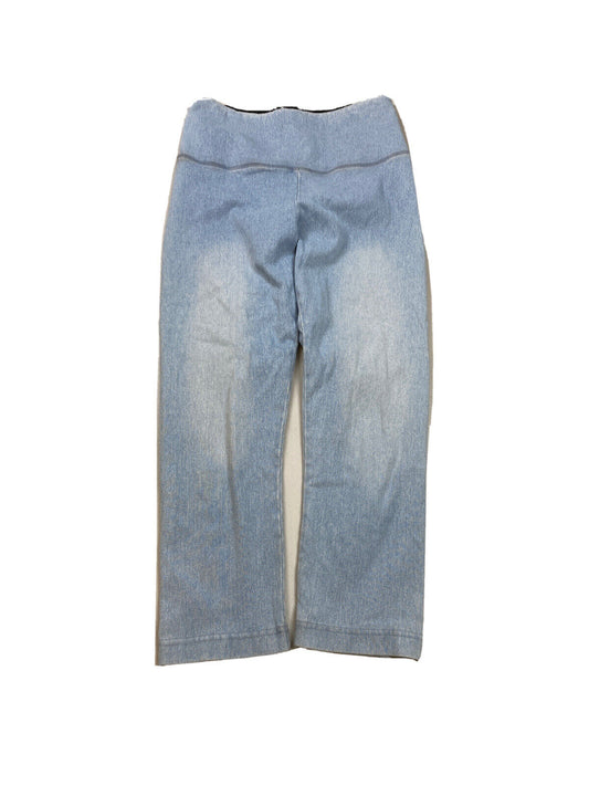 Lysse Women's Light Wash Cropped Denim Pull On Capri Pants - S