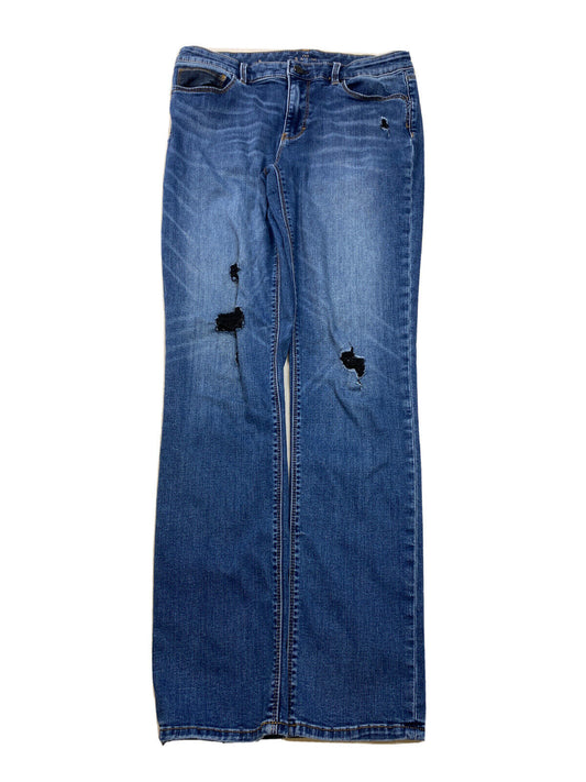 White House Black Market Women's Dark Wash Slim Fit Jeans - 8