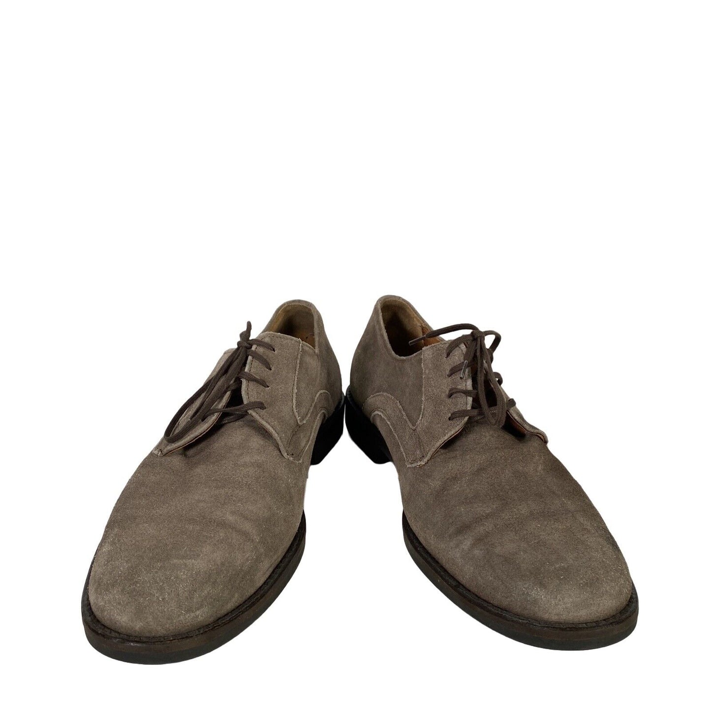Johnston and Murphy Mens Gray Suede Headley Lace Up Oxford Dress Shoes -9