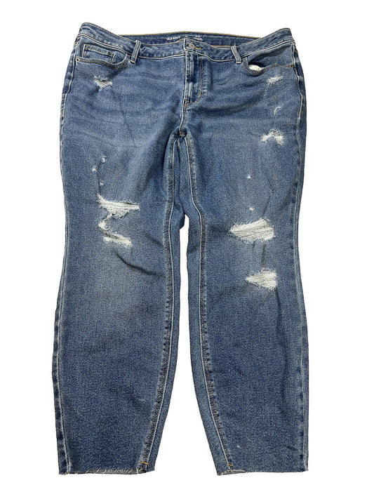 NEW Old Navy Women's Medium Wash Rockstar Super Skinny Jeans - 20 Short
