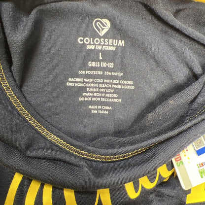 NEW Colosseum Girls Blue University of Michigan Long Sleeve Shirt - L