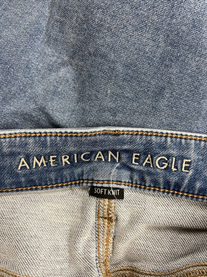 American Eagle Women's Light Wash Hi Rise Soft Knit Jegging Jeans - 6