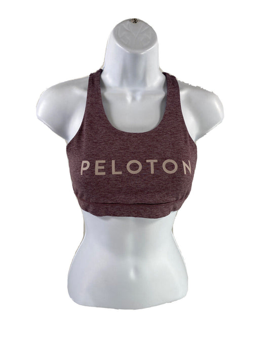 Peloton Women's Purple Athletic Strappy Back Sports Bra - S