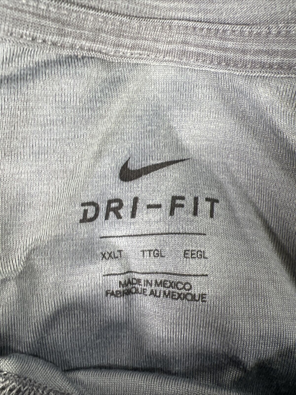 Camiseta deportiva de manga corta Nike Dri-Fit Breathe gris para hombre - XXL
