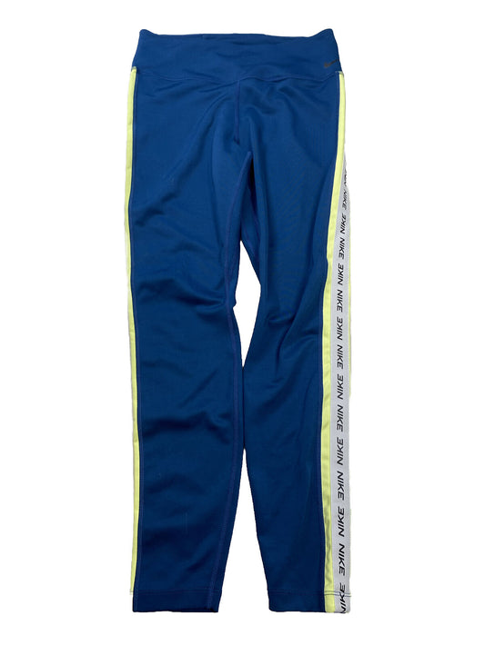 Nike - Leggings deportivos para mujer, color azul, talla M