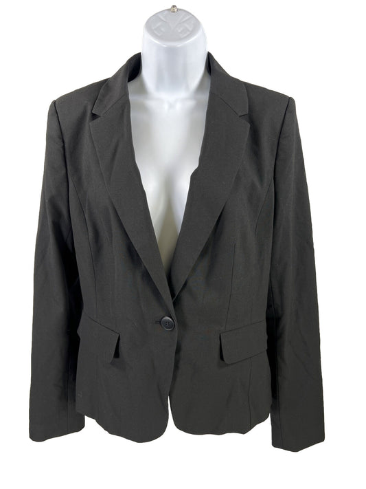 Halogen Women's Black One Button Blazer Jacket - 8