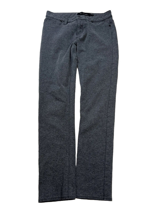 Calvin Klein Women's Gray Slim Fit Soft Stretch Pants - 4