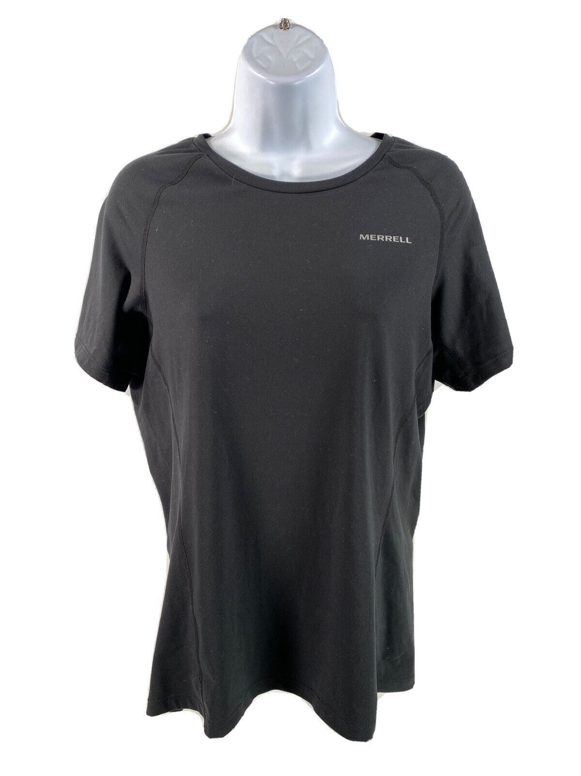 Merrell Women's Black Short Sleeve Polyester Crewneck Athletic Shirt Sz S