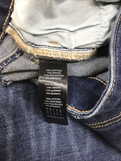 White House Black Market Women's Dark Wash Stretch Slim Fit Jeans - 10