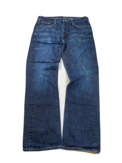 Carhartt Men's Dark Wash Slim Straight Jeans - 36x32