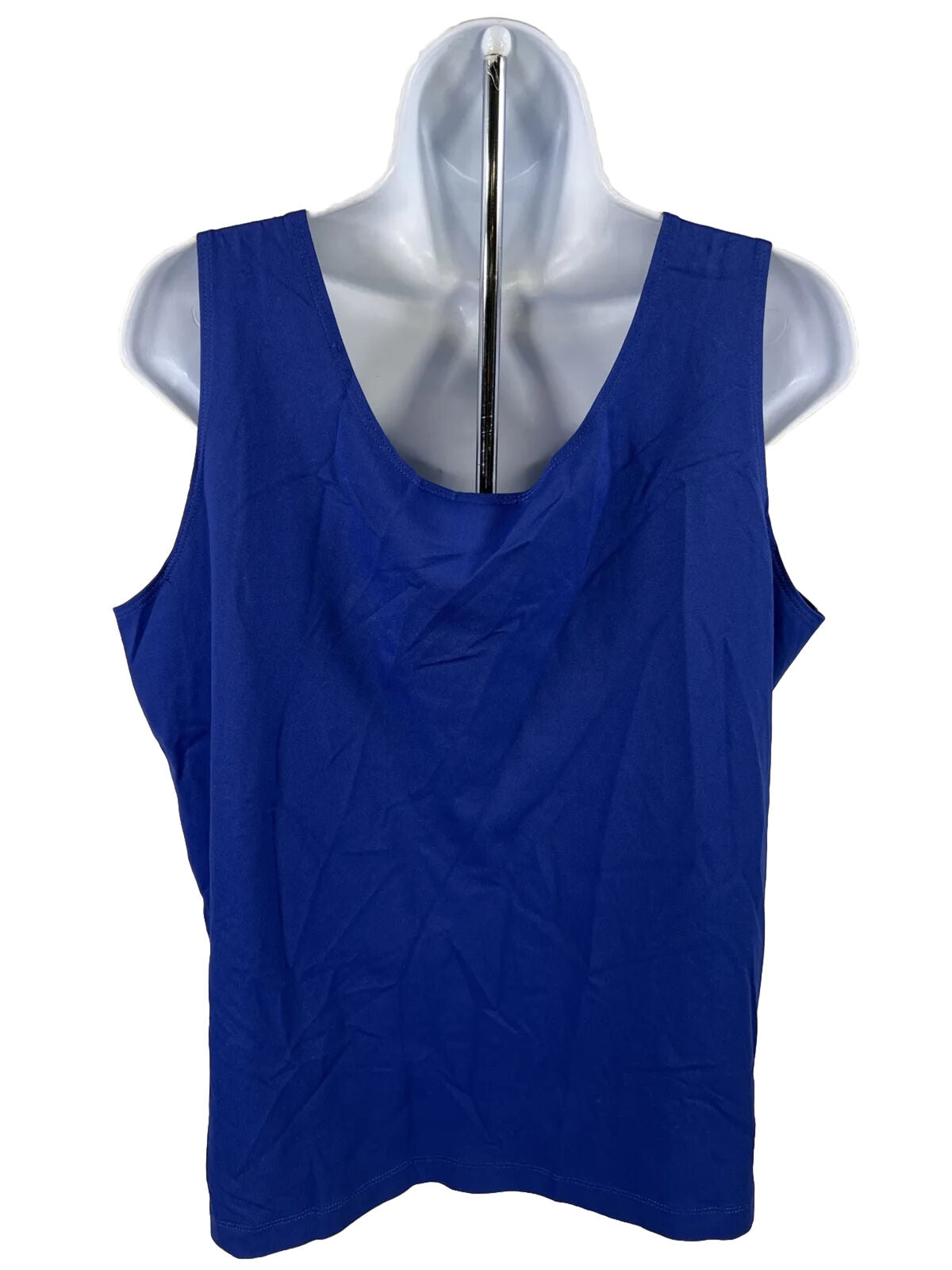 Chico's Camiseta sin mangas de nailon azul para mujer - 3/US XL