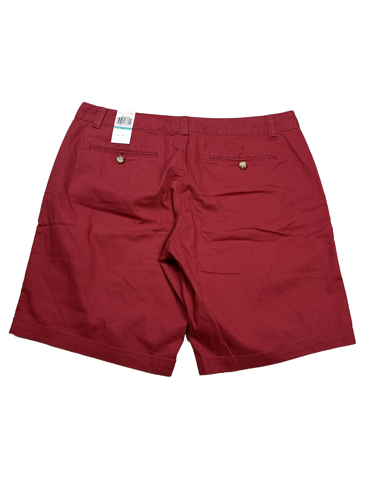 NEW Dockers Women's Red Truly Slimming Khaki Shorts - 16