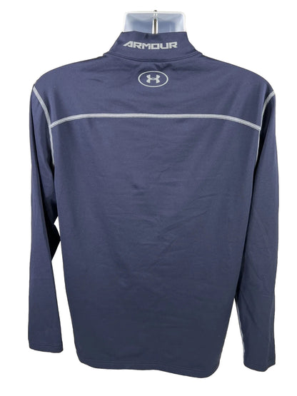 Under Armour Camiseta de compresión deportiva de manga larga azul para hombre - 2XL