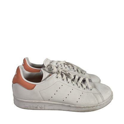 Adidas Women's White Stan Smith Lace Up Casual Sneakers - 8