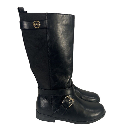 Michael Kors Girls Black Jessamy Knee High Riding Boots - 4