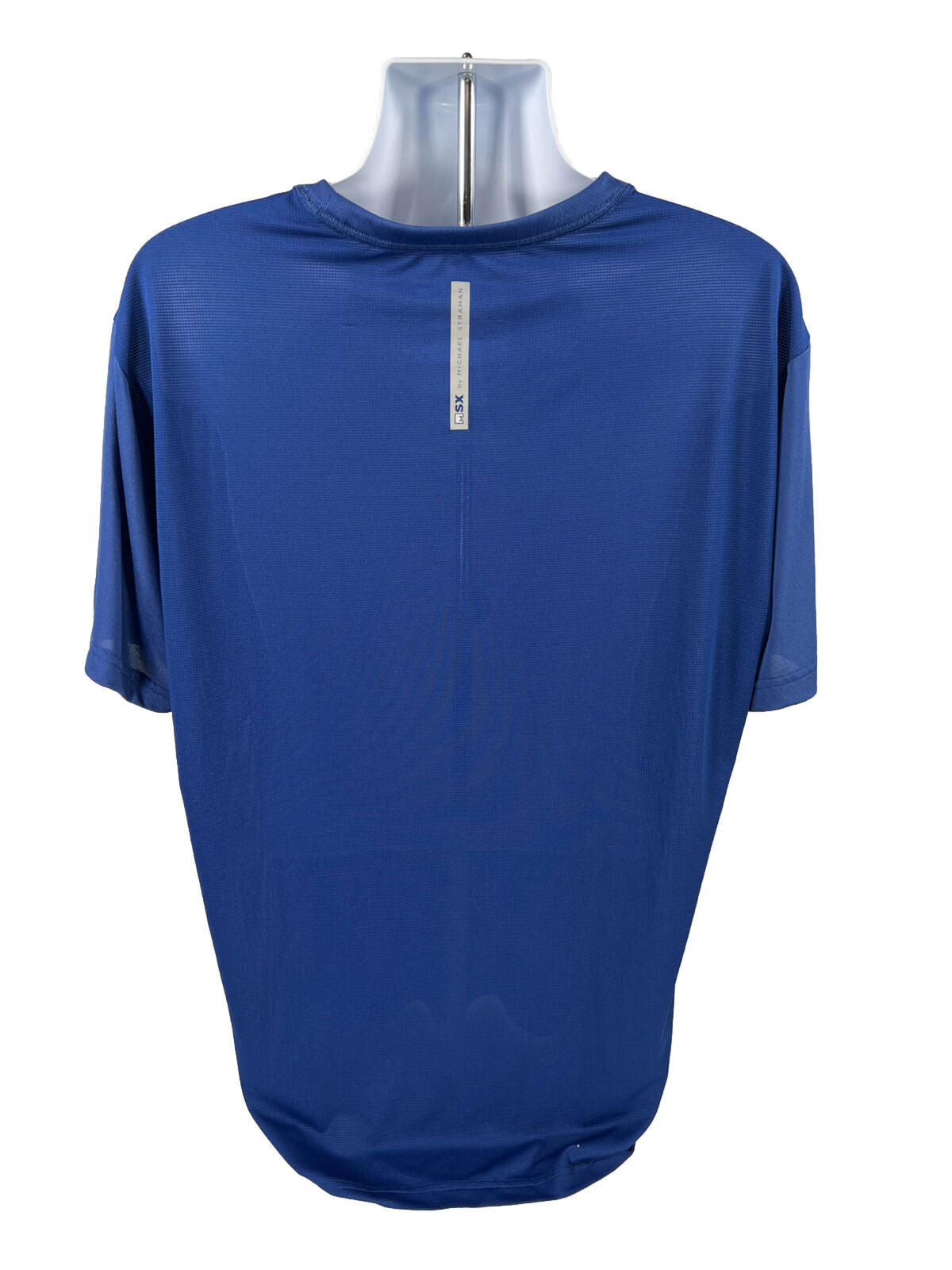 NEW MSX Michael Strahan Men's Blue Short Sleeve Athletic Shirt - Tall XLT