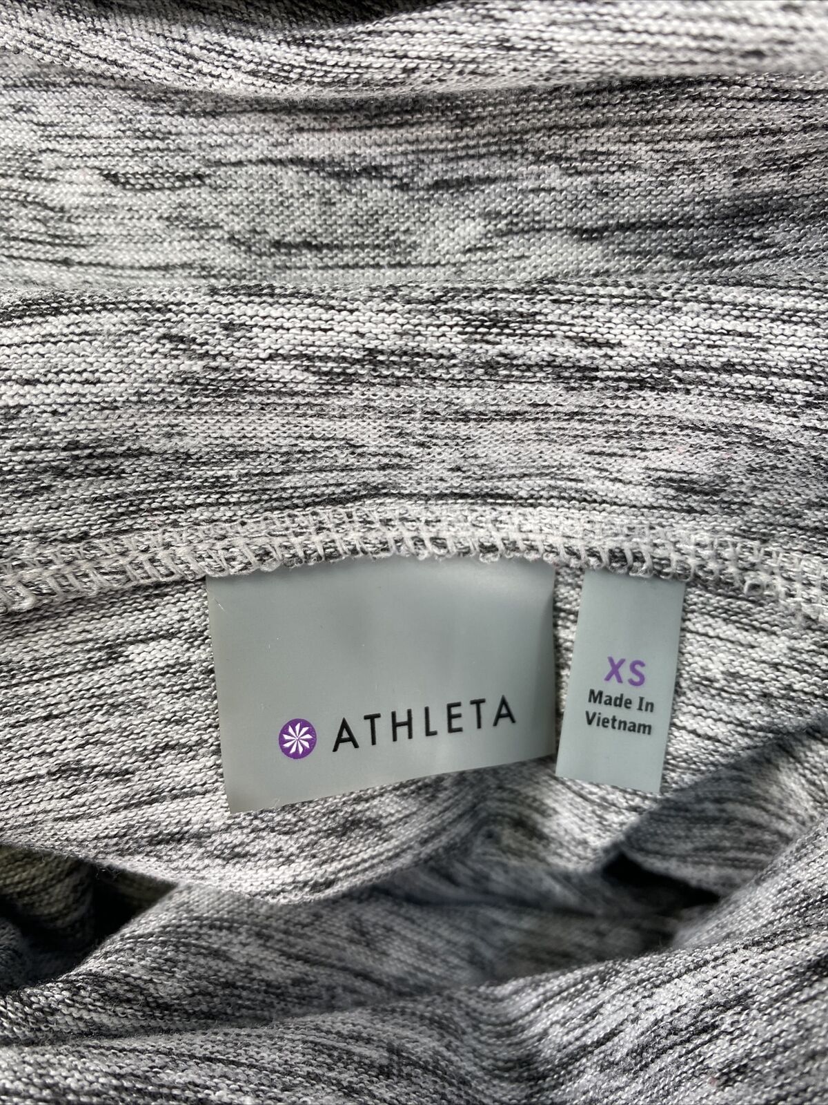 Athleta - Sudadera con capucha y cuello de capucha para mujer, color gris, talla XS