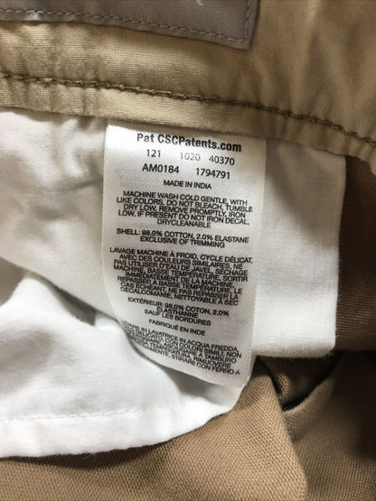Columbia Pantalones cortos de trabajo con entrepierna de 10 "de lona de algodón marrón para hombre - 40