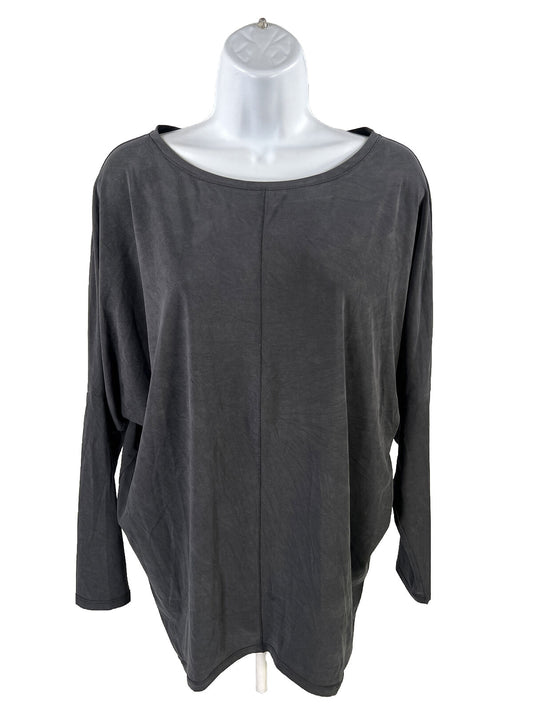 White House Black Market Women's Black Sandwash Dolman Tunic T-Shirt -XXS