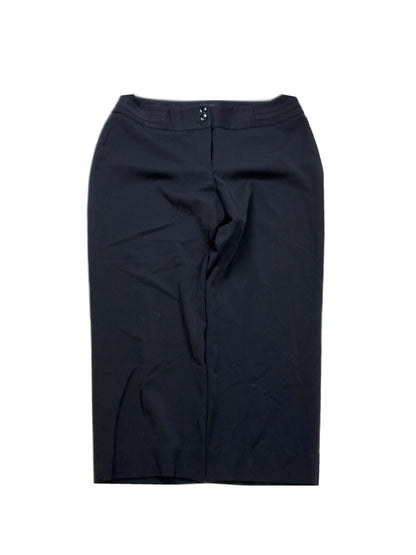 White House Black Market Women's Black Legacy Cropped Dress Pants - 10