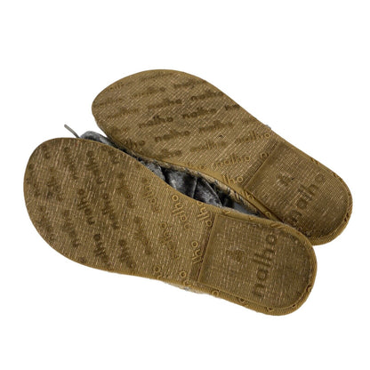 Nalho Women's Gray Velvet Fabric Espadrille Sandals - 39/US 9