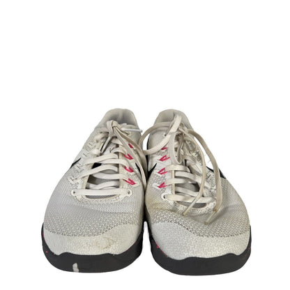 Nike Metcon 4 Zapatillas deportivas de entrenamiento con cordones para mujer, color blanco, 7