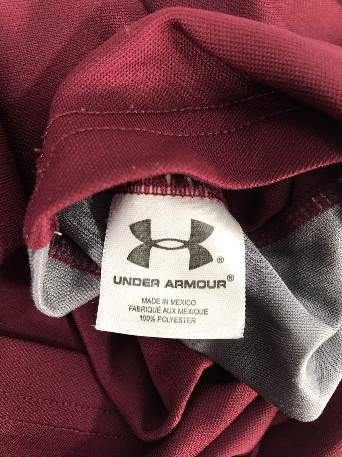 Under Armour Camiseta deportiva de manga larga roja para hombre - S