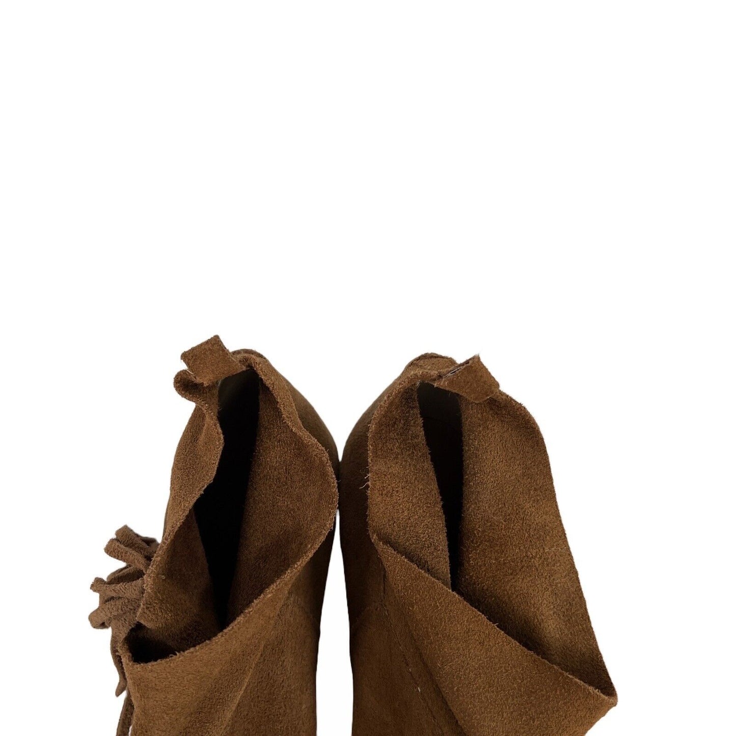 Botines con flecos de ante marrón Crown Vintage para mujer - 8,5 M