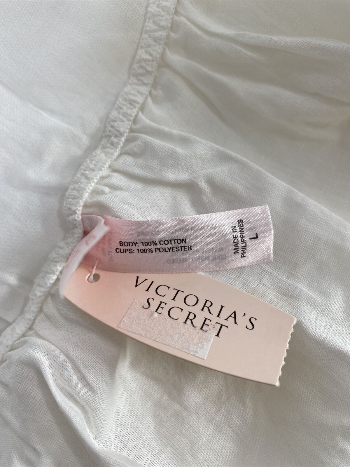 NUEVO Camisón de encaje de girasol amarillo y blanco de Victoria's Secret - L